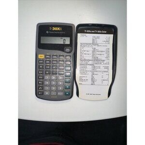 Texas Instruments TI-30XA Scientific Calculator Black Digital Display Handheld